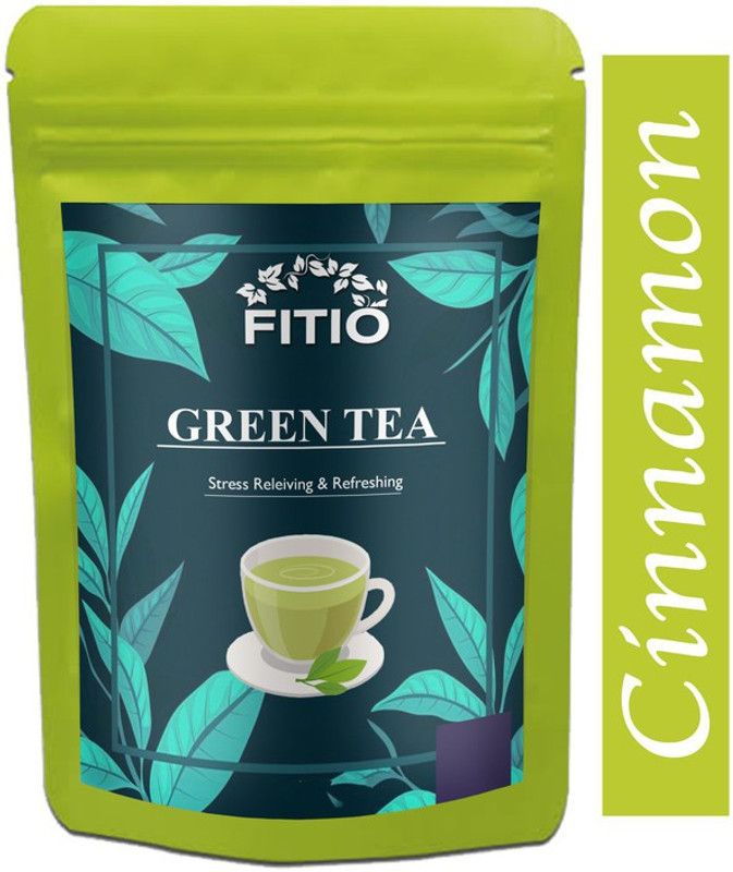 FITIO Green Tea for Weight Loss | 100% Natural Green Loose Leaf Tea | Cinnamon Flavor Green Tea Pouch Premium (T250) Green Tea Pouch  (3000 g)