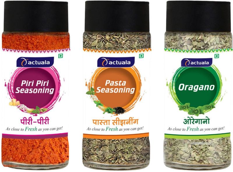 AACTUALA PIRI PIRI | Pasta Seasoning | Oregano Seasoning (40g Each) - Pack of 3  (120 g)