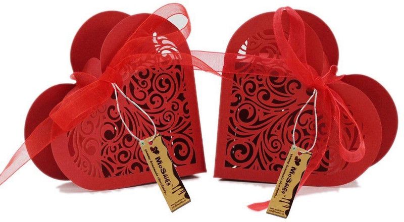 Moshiks RED VALENTINE HEART COMBO 100 GM DARK CHOCOLATE Bars  (2 x 50 g)