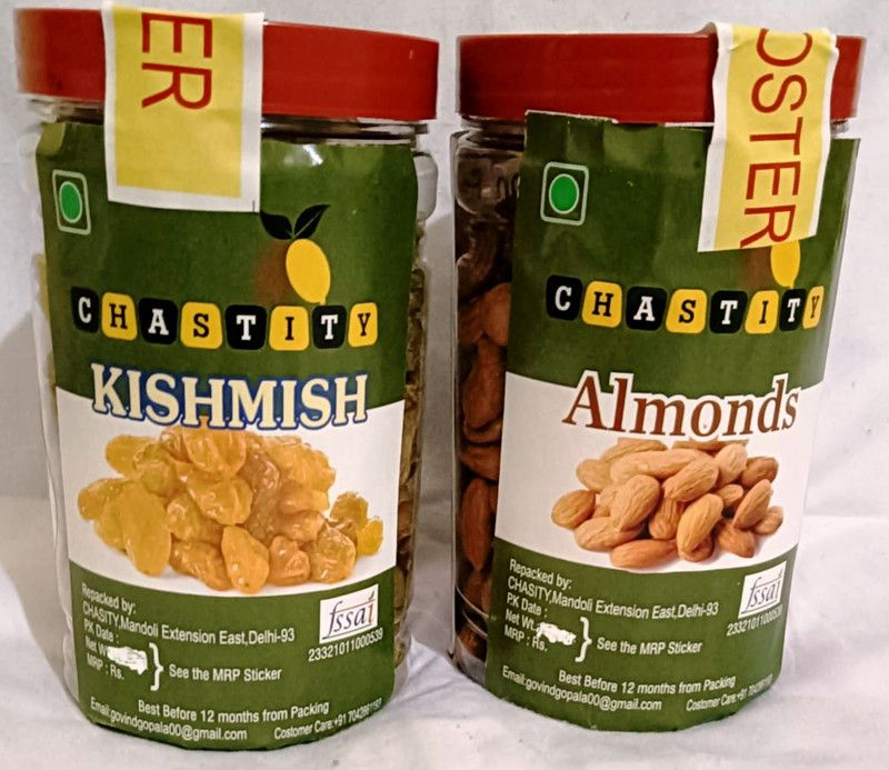 Chastity raisinialmond Raisins, Almonds  (2 x 300 g)