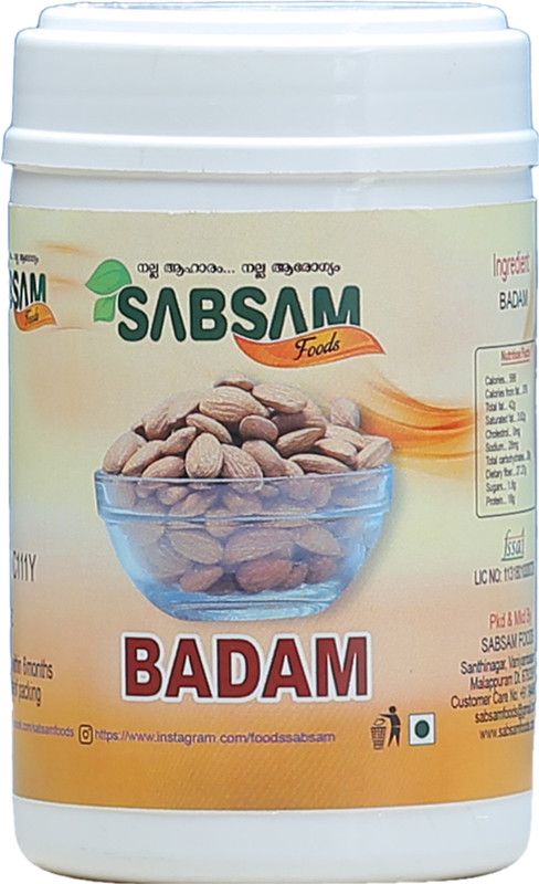sabsamfoods ALMOND|POWER HOUSE OF HEALTH|PACK OFF Almonds  (200 g)