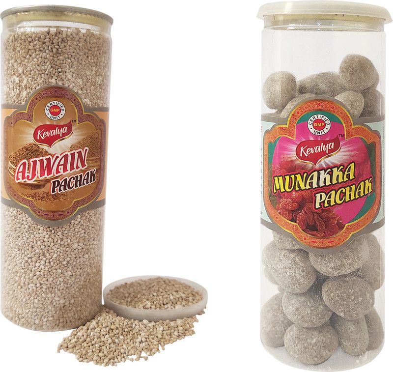 KEVALYA AJWAIN PACHAK MUNAKKA GOLI Digestive GOLI AJWAIN, MUNAKKA GOLI Sour Candy  (2 x 200 g)