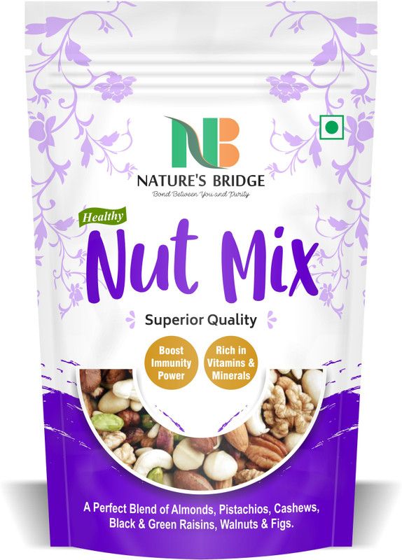 Nature's Bridge Dry Fruits Nuts Mix | Trial Mix, Nutritious and Crunchy Trail Snack, |Mixed Nuts Assorted Nuts  (250 g)