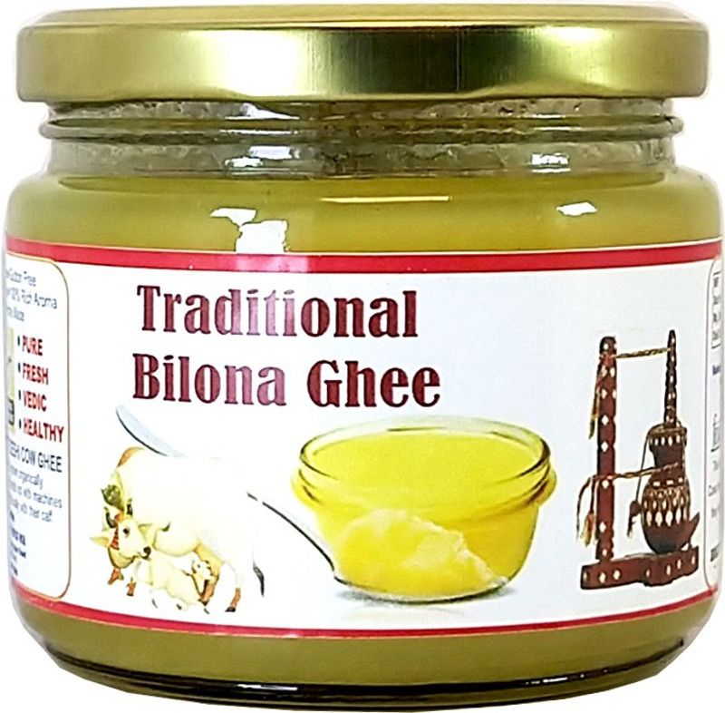 OCB Traditional Bilona Ghee A2 Cow 100% Pure (Hand & Home Made Desi Cow Milk Ghee) Ghee 250 g Glass Bottle