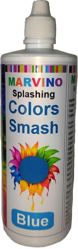 Marvino Splashing Smash Color for Cakes, Whip Cream (Blue) Blue  (200 g)