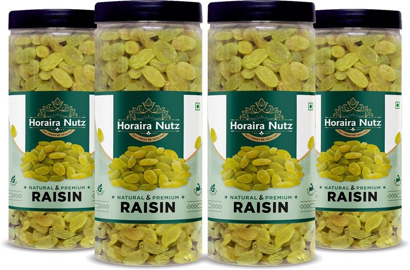 Horaira Nutz Premium 100% Natural Raisins  (4 x 250 g)