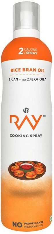 RAY Healthy Cooking Spray -Refined Rice Bran OIL - 200 ml ( 2 Calories/spray) Rice Bran Oil Can  (200 ml)