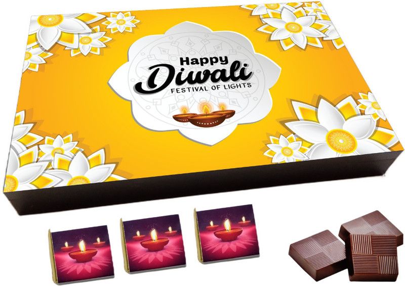 RUN TOY HAPPY DIWALI(122), Special 6pcs Chocolate Gift Box, (6 Cavity) Truffles  (6 Units)