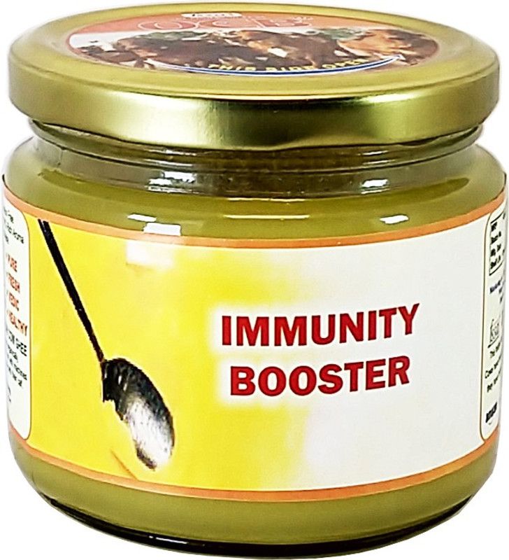 OCB IMMUNITY BOOSTER Ghee Bilona Method Grassfed Cultured Traditional Ghee 250 g Glass Bottle