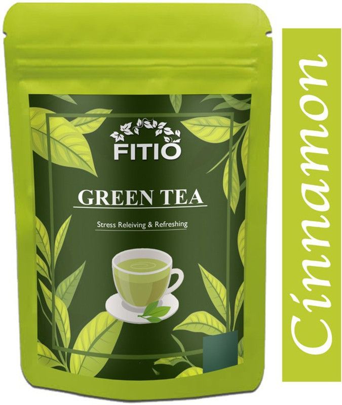 FITIO Green Tea for Weight Loss | 100% Natural Green Loose Leaf Tea | Cinnamon Flavor Green Tea Pouch Ultra (T293) Green Tea Pouch  (1200 g)
