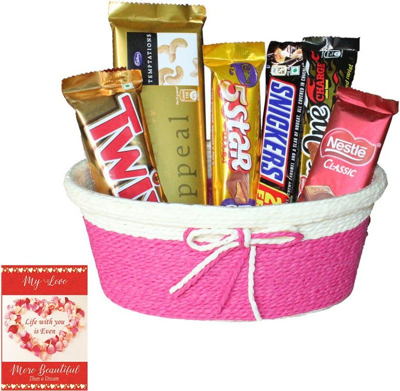 SurpriseForU Valentines Day Chocolate Gift | Valentine Gift With Love Card | 480 Combo  (Chocolates & Love Card)