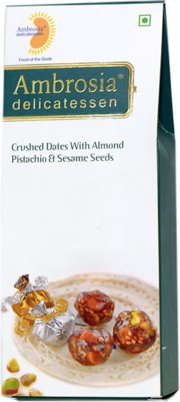 AMBROSIA DELICATESSEN Crushed Dates with Almond, Pistachio & Sesame Seeds Dates  (100 g)