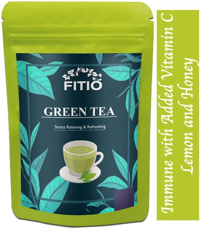 FITIO Green Tea for Weight Loss | 100% Natural Green Loose Leaf Tea | Honey, Lemon, Immunity Booster Flavor Green Tea Pouch Advanced (T763) Green Tea Pouch  (550 g)