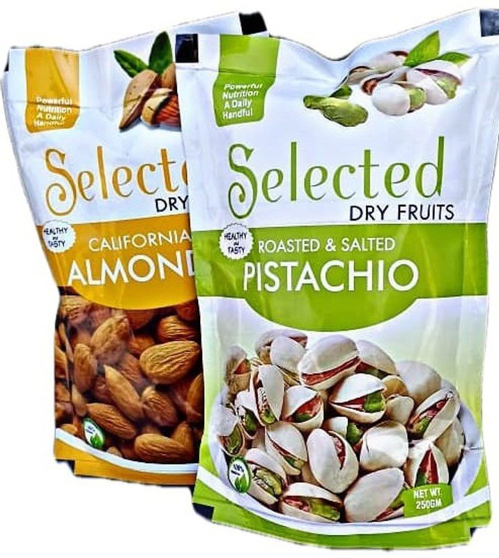 loveraj 2 combo of Pistachios and almond both of (750-750gg) 23 Pistachios and almond Pistachios, Almonds  (2 x 750 g)