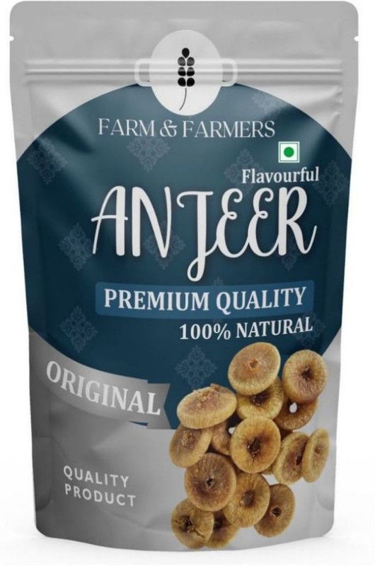 Farm & Farmers Natural Dried Figs Organic Dry Anjeer-400GM Figs  (400 g)