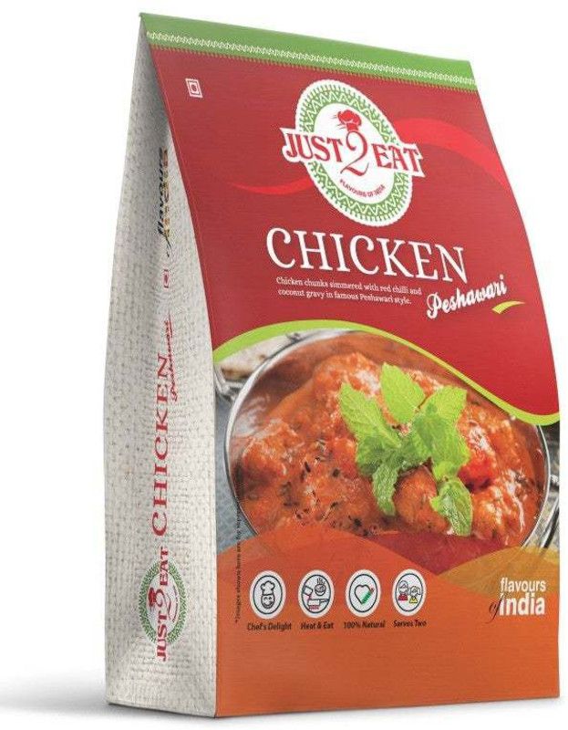 Just 2 Eat Chicken Peshawari | 280 gm | Spicy Yoghurt Gravy | Just Heat & Eat 1 Pieces