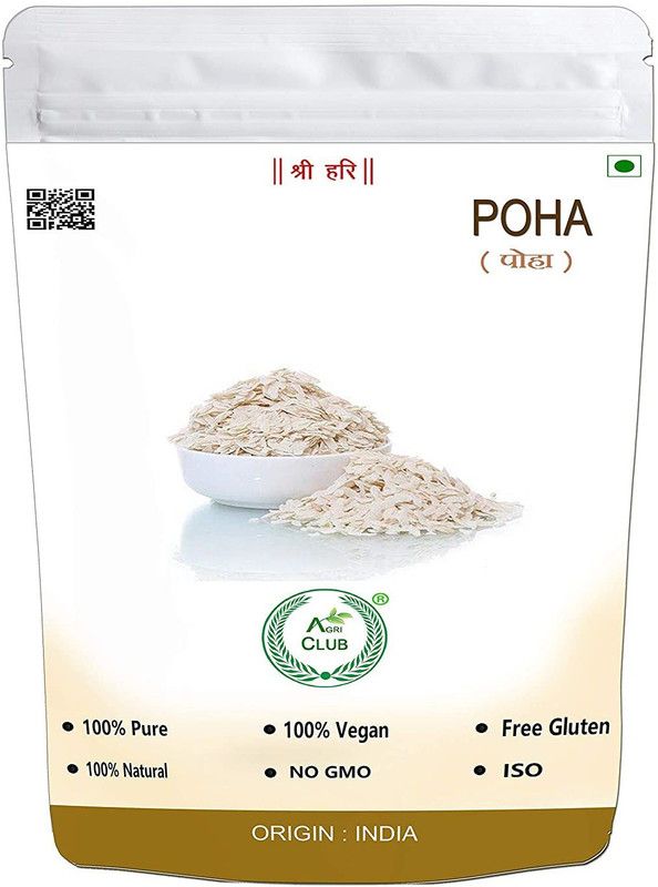 AGRI CLUB Essential Poha (1 Kg) Poha (Medium Grain, Raw)  (1 kg)