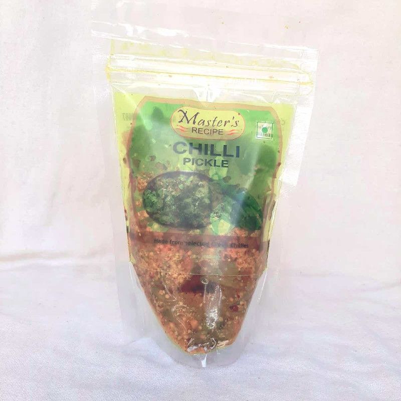 Master's RECIPE Delicious Tasty Green Chilli Pickle 200 Gram Green Chilli Pickle  (200 g)
