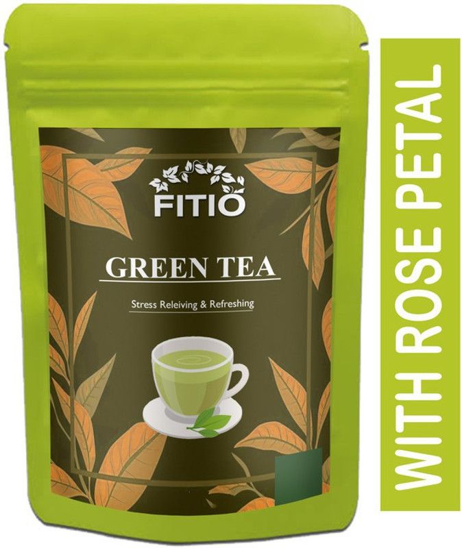 FITIO Green Tea for Weight Loss | 100% Natural Green Loose Leaf Tea | Pure Green Tea with No Additives Unflavoured Green Tea Pouch Pro (T1165) Green Tea Pouch  (600 g)