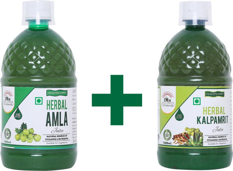 I'M NATURALS HERBAL AMLA + KALP AMRIT JUICE COMBO (Pack of 2, 2Ltrs.)  (2 x 1 L)