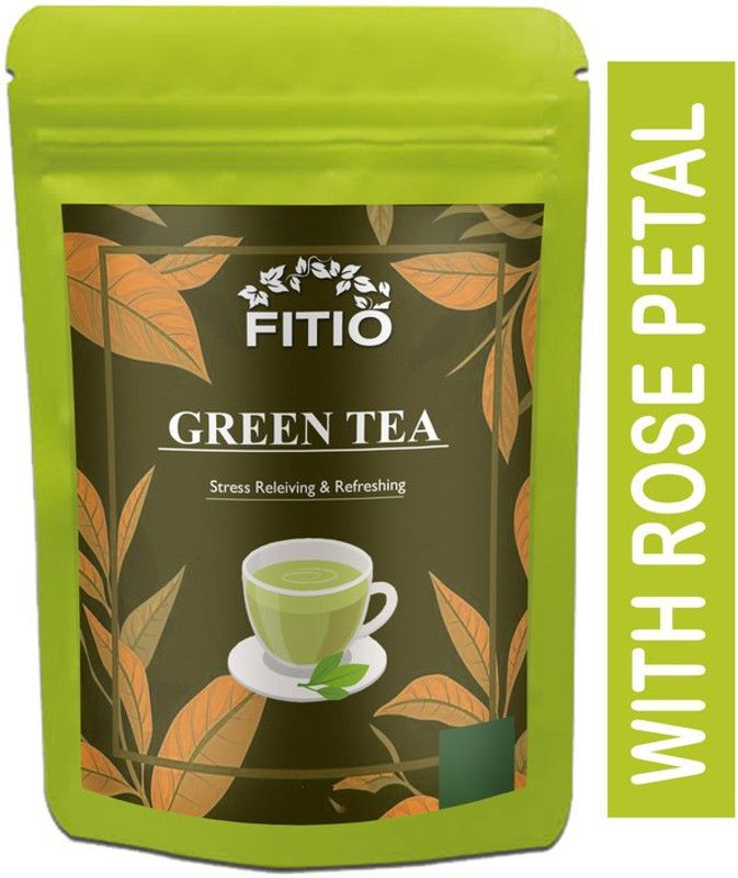 FITIO Green Tea for Weight Loss | 100% Natural Green Loose Leaf Tea | Pure Green Tea with No Additives Unflavoured Green Tea Pouch (T1160) Green Tea Pouch  (450 g)