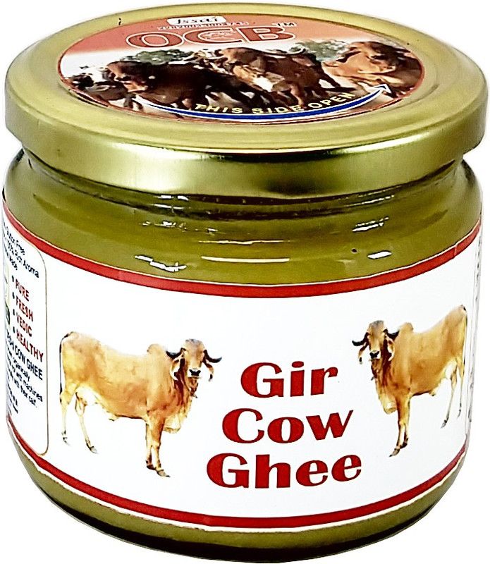 OCB Gir Cow Ghee A2 Rich Desi Cow Ghee Organic GHEE A2 Cow 100% Natural Ghee 250 g Glass Bottle