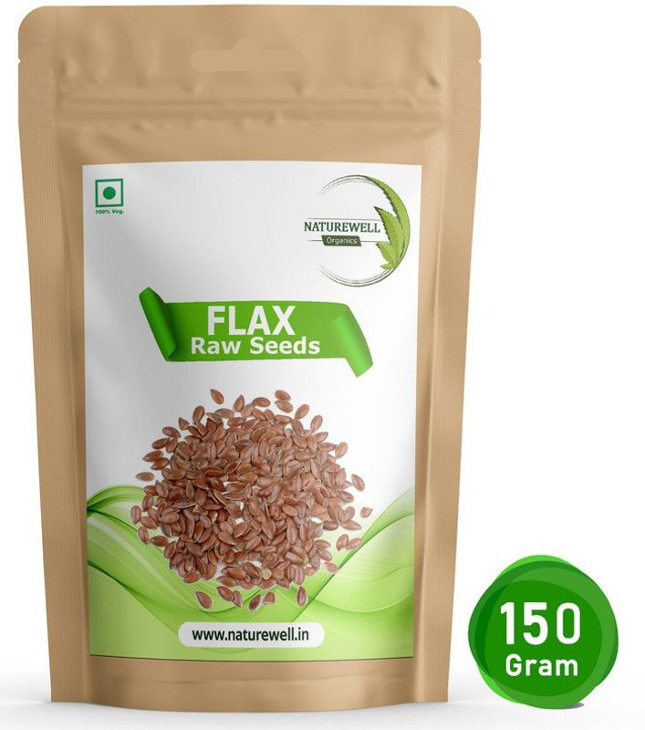 Naturewell 150 gram - Flax Seeds / Alsi - Fiber, Omega 3 and Protein For Healthy Heart Brown Flax Seeds  (150 g)