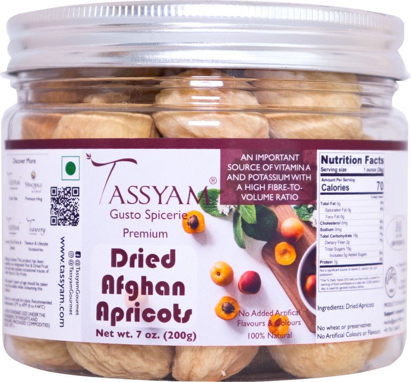 Tassyam Premium Imported Khubani 200g | Dried Jardalu/ Apricots  (200 g)