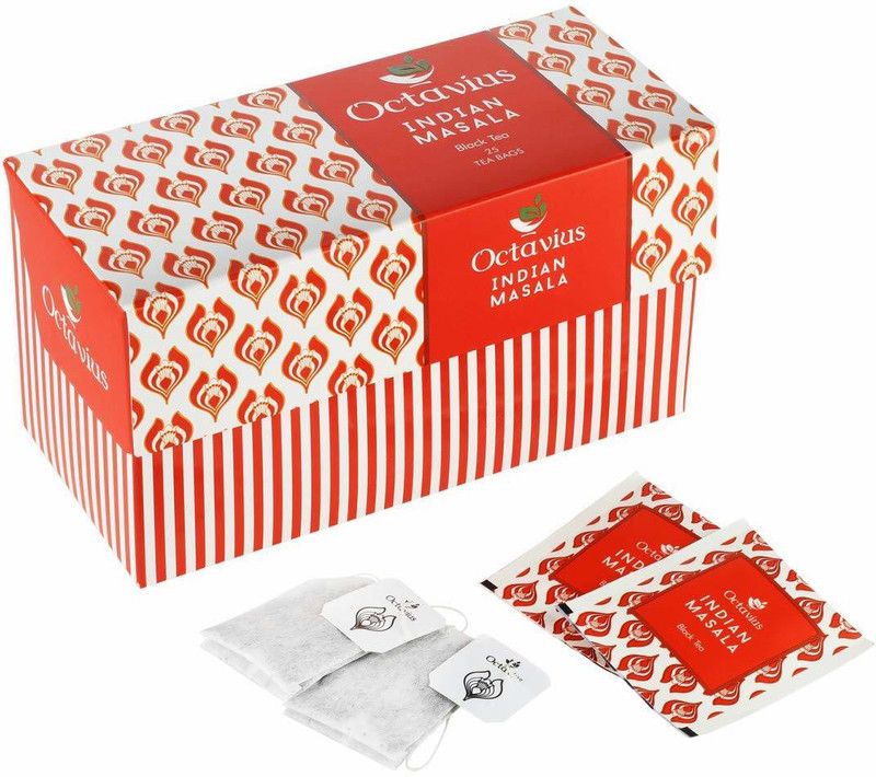 Octavius Indian Masala Spices Black Tea Bags Box  (30 Bags)