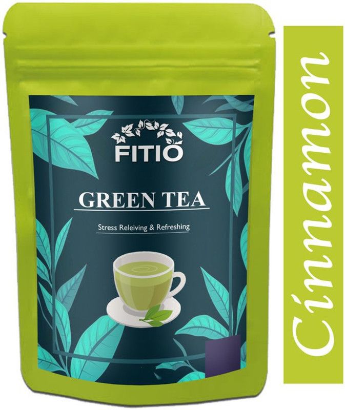 FITIO Green Tea for Weight Loss | 100% Natural Green Loose Leaf Tea | Cinnamon Flavor Green Tea Pouch Ultra (T240) Green Tea Pouch  (600 g)