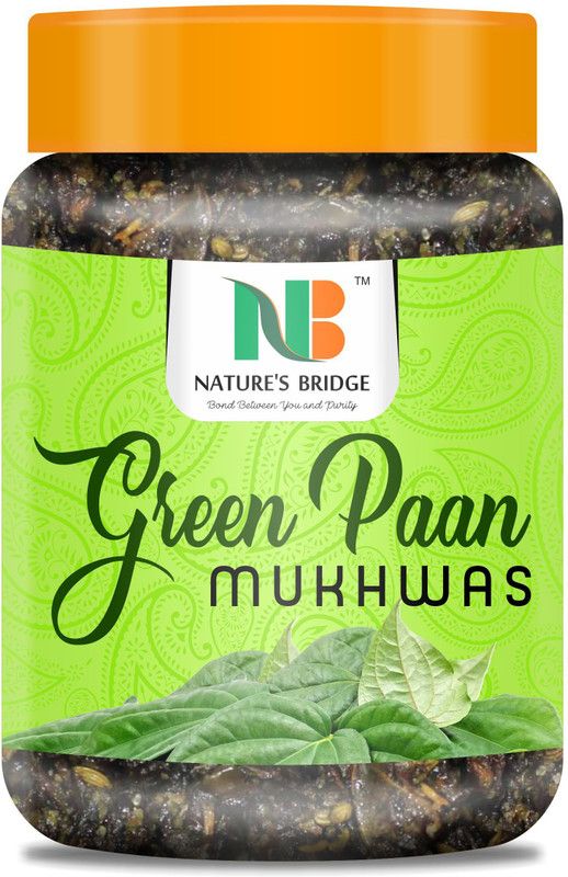 Nature's Bridge Green Paan Mukhwas Jar Pack (400 Gm) / Culcatta Meetha Paan / Sweet Paan Mukhwas / Premium Quality Pan without supari Paan Mouth Freshener  (400 g)