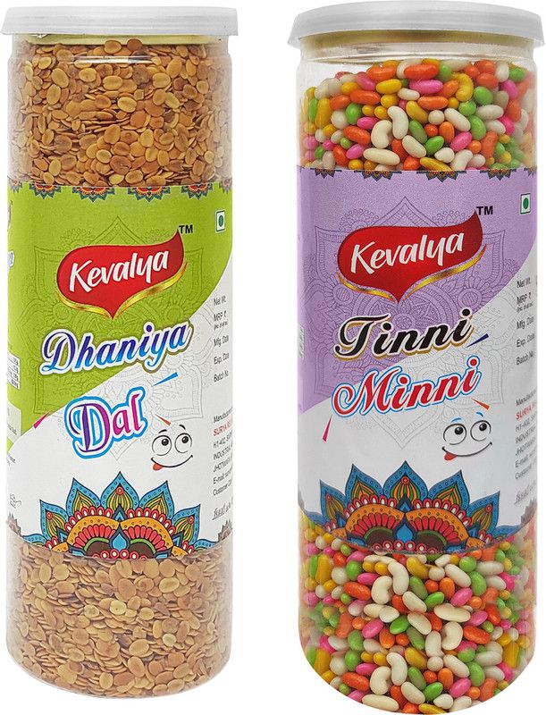 KEVALYA MOUTH FRESHENER Dhaniya Dal & Jinni minni Small DHANIYA, fennel seeds Mouth Freshener  (2 x 200 g)