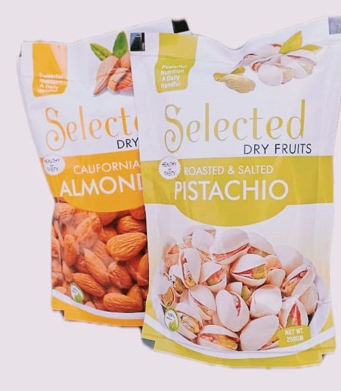 loveraj 2 combo of Pistachios and almond both of (750-750gg) 25 Pistachios and almond Pistachios, Almonds  (2 x 750 g)
