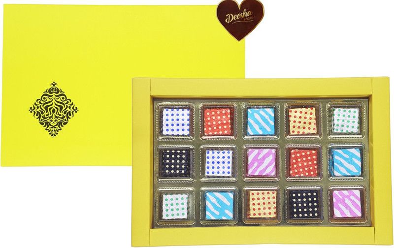 Deesha foods White Belgium Sugar free Chocolates 15 Bars  (180 g)