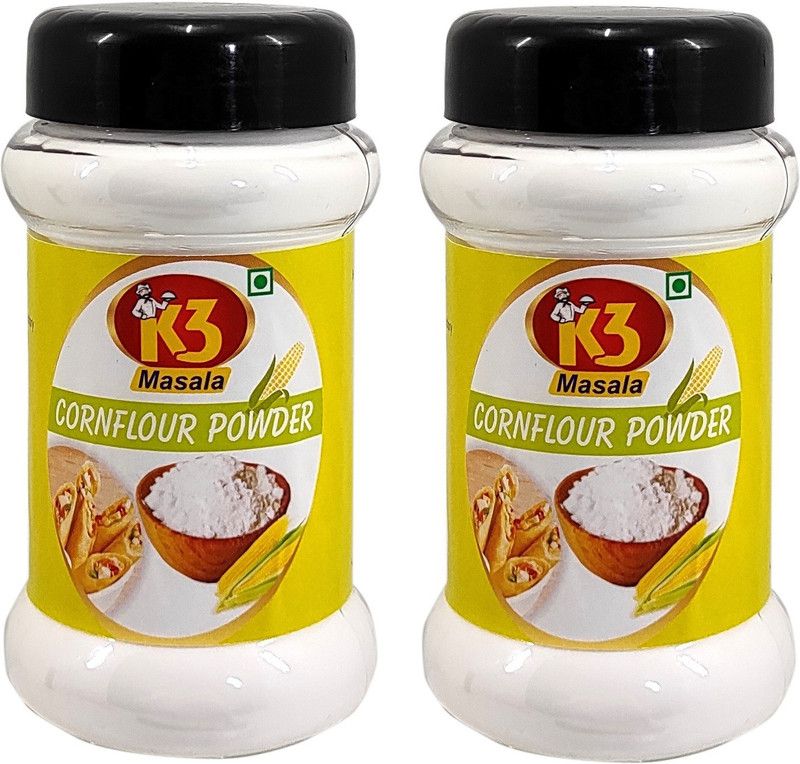 K3 Masala Cornflour Powder/Corn Strach/Ararot Powder/Makkai Powder (100gm) (Pack of 2) Starch Powder  (2 x 100 g)
