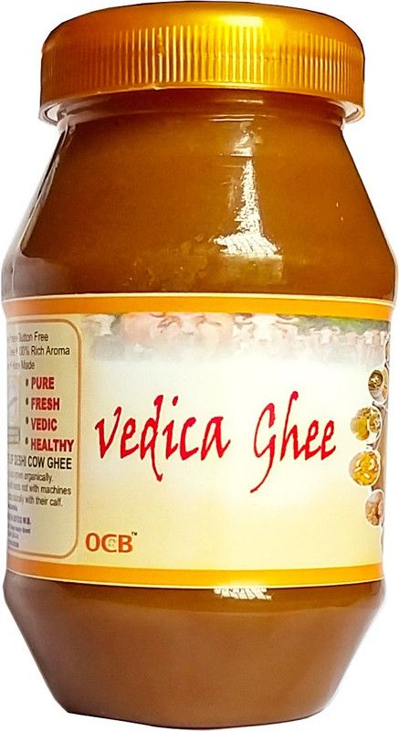 OCB Vedica A2 Ghee Made From Desi Cow Milk by Traditional Hand Churning Bilona Method Ghee 250 g Plastic Bottle