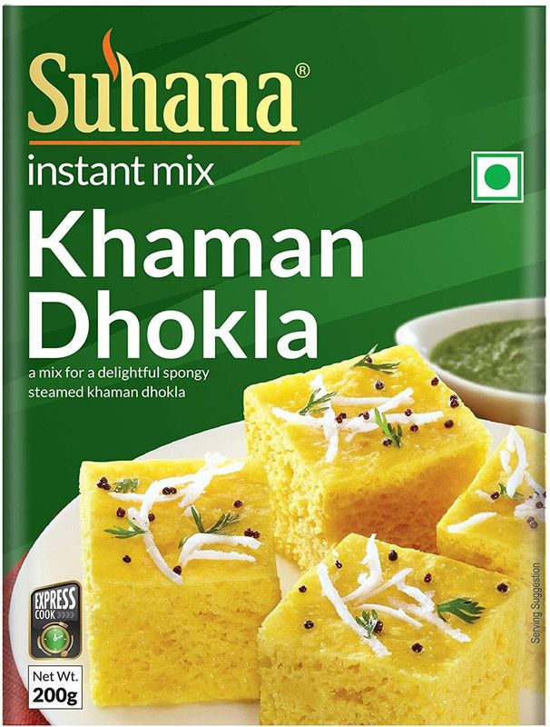 SUHANA Instant Khaman Dhokla Mix Ready to Cook /200g Box 1 kg  (Pack of 5)