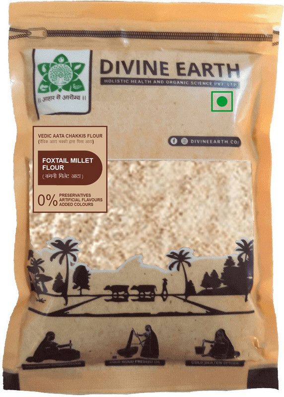 Divine Earth FOXTAIL MILLET FLOUR 100% PURE VAIDIK CHAKKI ATTA 500GM  (500 g)