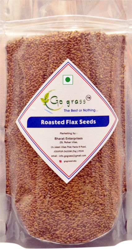 GO GRASS Roasted Flax Seeds Roasted Flax Seeds  (900 g)