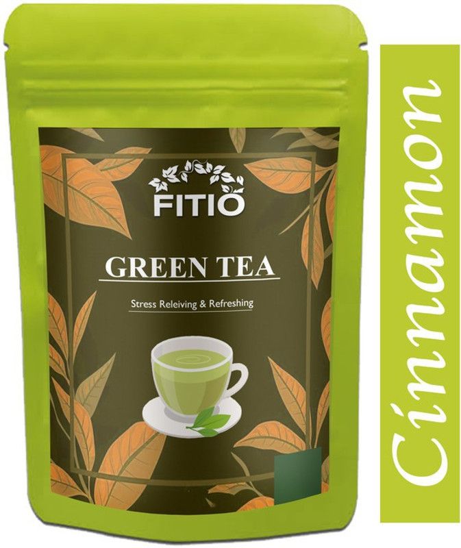 FITIO Green Tea for Weight Loss | 100% Natural Green Loose Leaf Tea | Cinnamon Flavor Green Tea Pouch Ultra (T270) Green Tea Pouch  (1500 g)