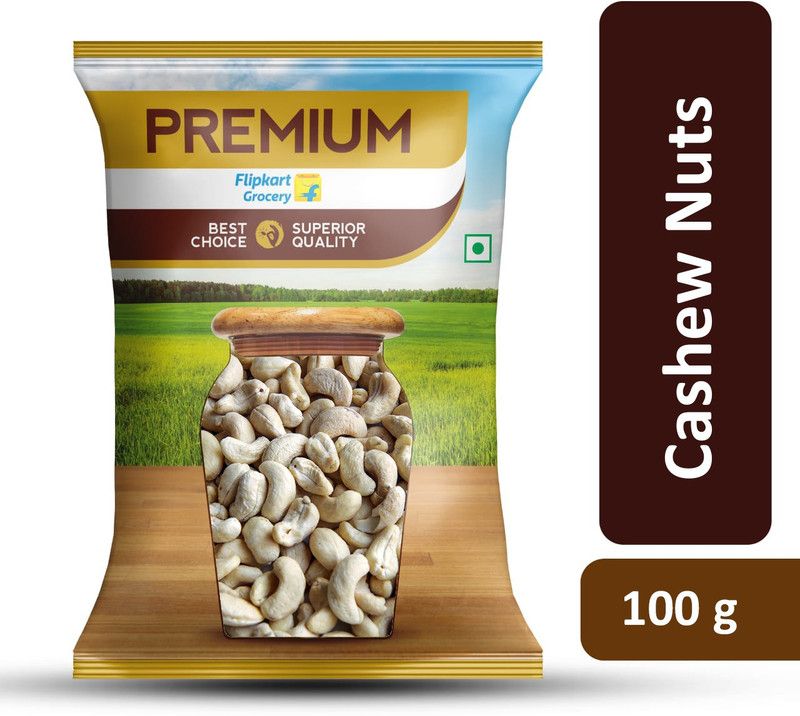 Flipkart Supermart Select Bold W240 Whole Cashews  (100 g)