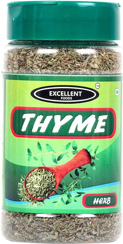 Excellent Foods Dried Thyme Leaves 50g | 100% Natural | Freshly Packed | NON-GMO | Gluten Free | No Preservatives  (50 g)
