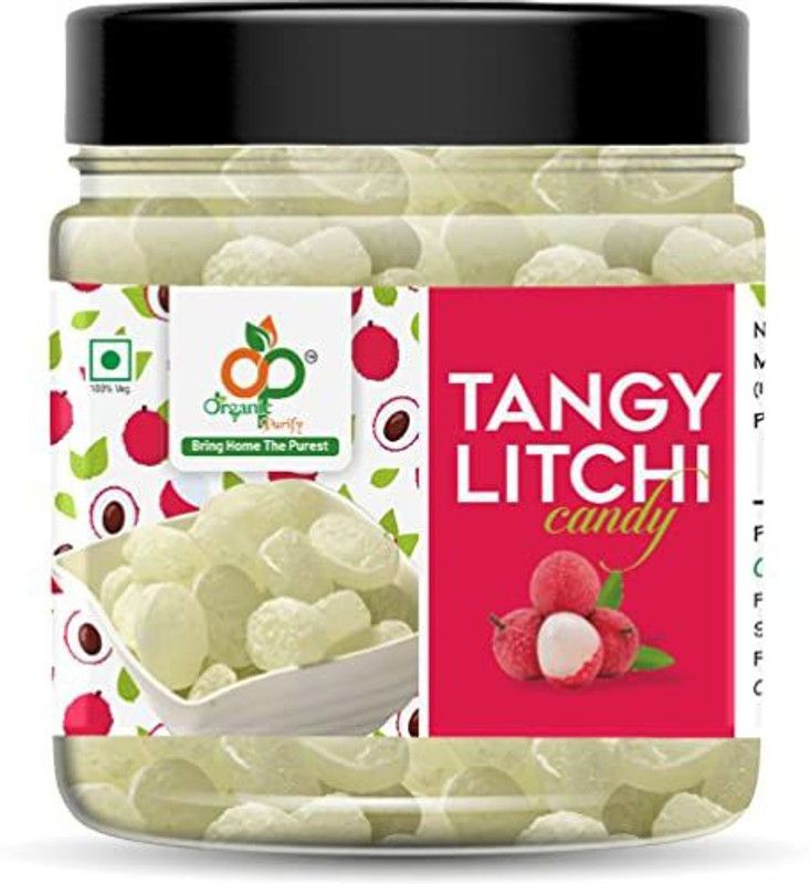 Organic Purify Litchi Flavour Candy | Candy Khatti Mithi Goli | Mukhwas | Mouth Freshner Litchi Mouth Freshener  (350 g)