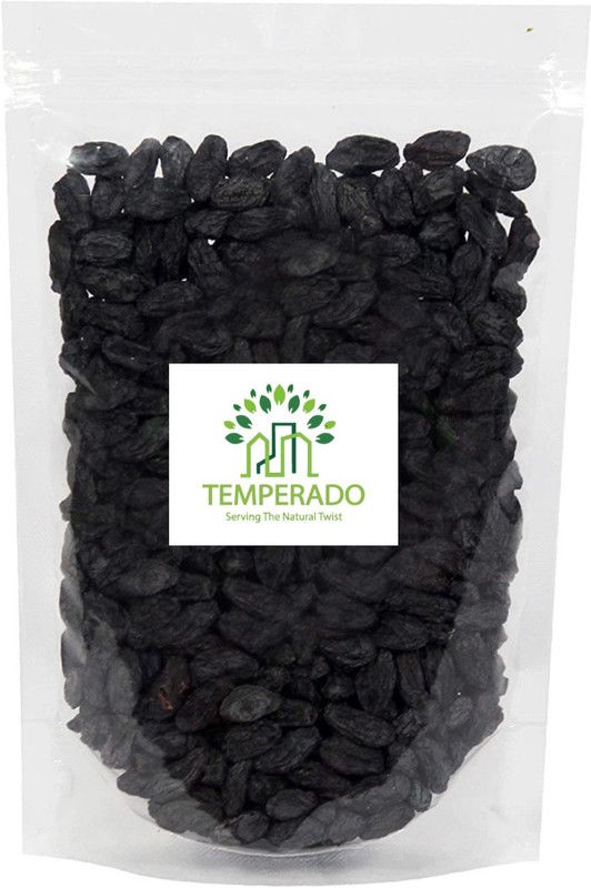 Temperado  Dried Black Raisins With Seeds/Kali Kishmish Raisins  Raisins  (100 g)