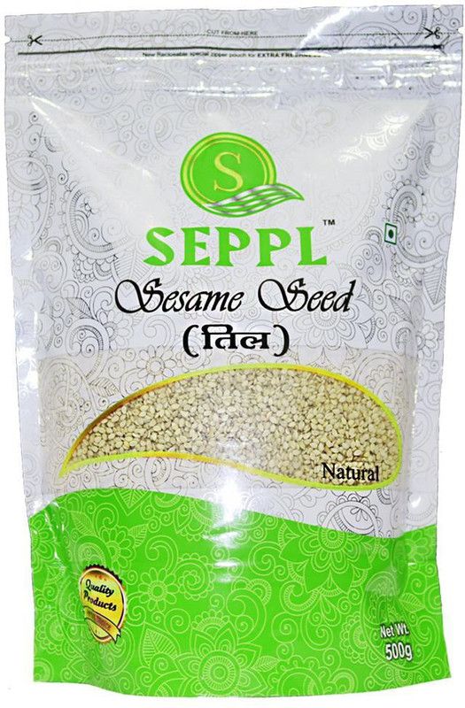 seppl Natural White Sesame Seeds - 500gms (Kora Til) Sesame Seeds  (500 g)