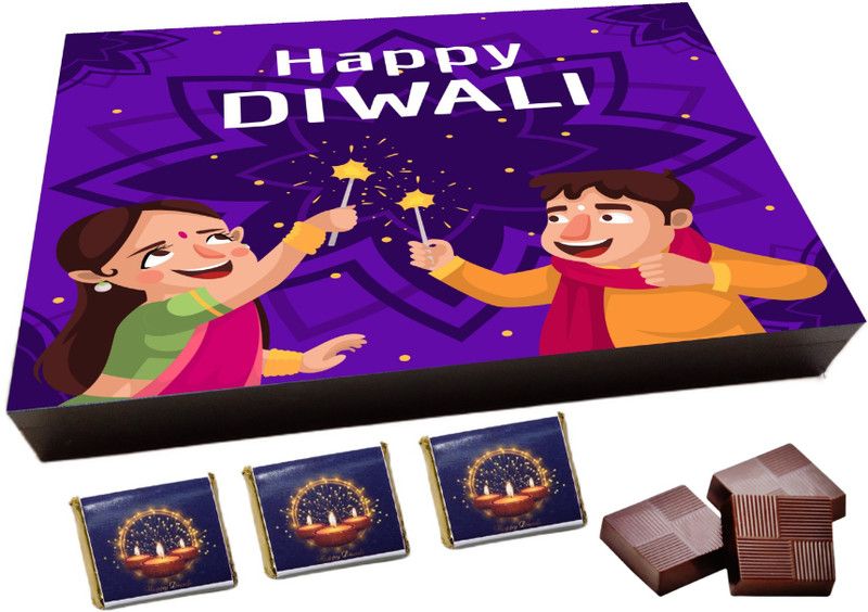 RUN TOY HAPPY DIWALI(64), Special 6pcs Chocolate Gift Box, (6 Cavity) Truffles  (6 Units)