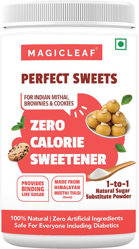 Magicleaf Perfect Sweets - Healthy Sugar Substitute for Making Indian Sweets & Desserts | Zero Calories Zero GI, Zero Net Carbs (400 Gms) Sweetener  (400 g)