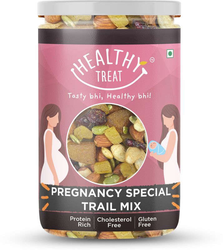 Healthy Treat Pregnancy Special Trail Mix | Nutritional Snack for Moms | 6+ Varieties like Almond, Cashew, Hazelnut, Dried Mango, Dried Apricot, Roasted Pumpkin Seed ( 250 gm )  (250 g)