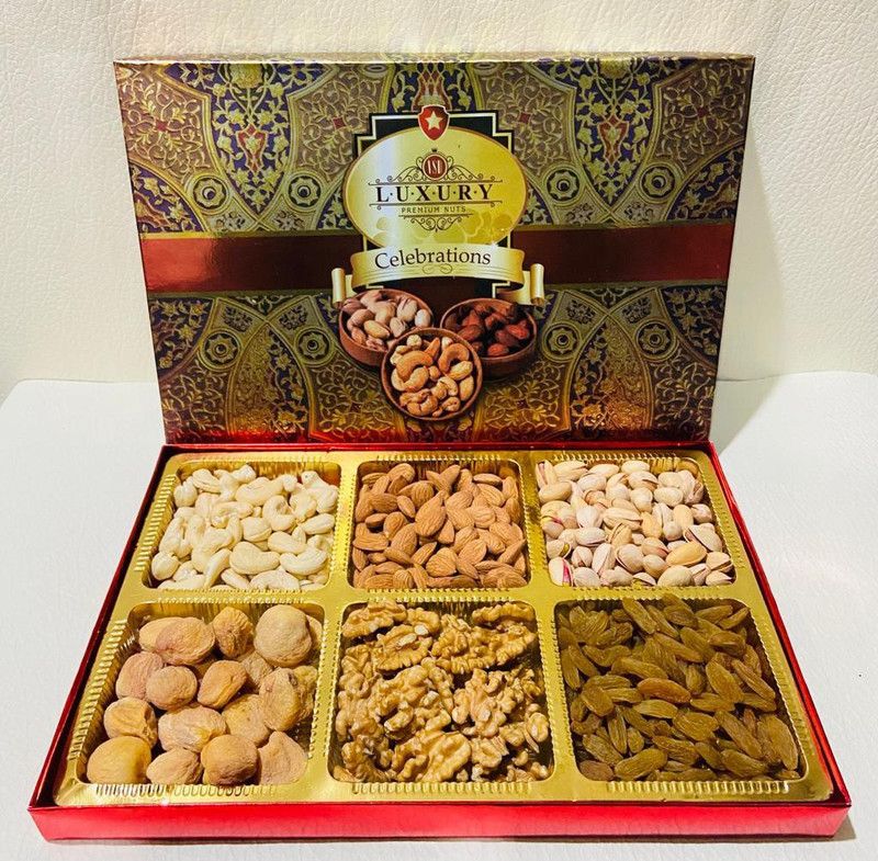 VSD Festive Dry Fruits Gift Box/Hamper, Special Diwali Gift Box Assorted Nuts  (580 g)