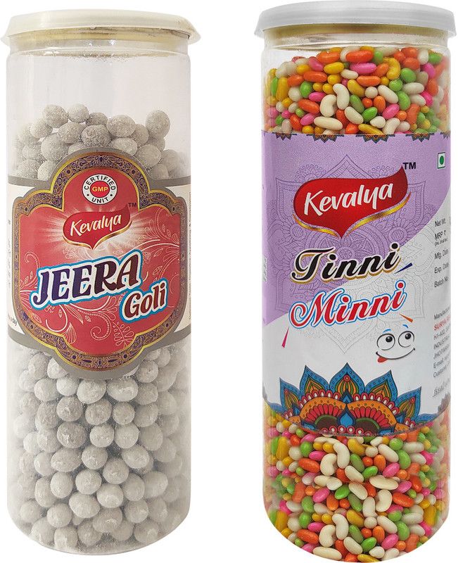 KEVALYA Jeera Goli & Small Tinni minni (Digestive) | Pack of 02| Jeera goli, Fennel Seeds Sour Candy  (2 x 200 g)